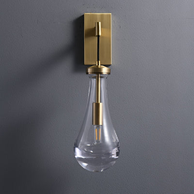 Lyshaos Modern Minimalist Brass Glass Wall Lamp
