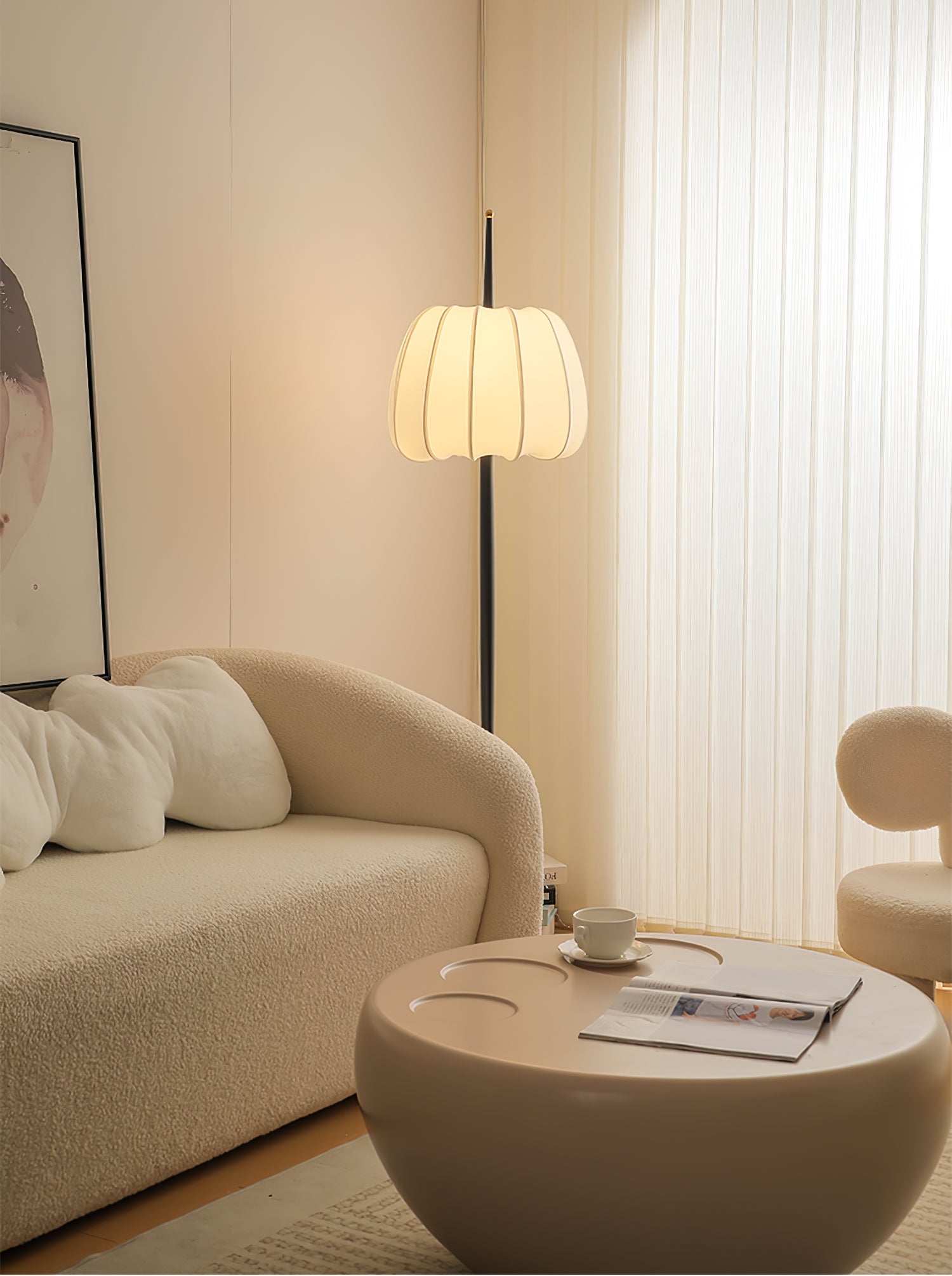 Pick Minimalist Fabric Floor Lamp