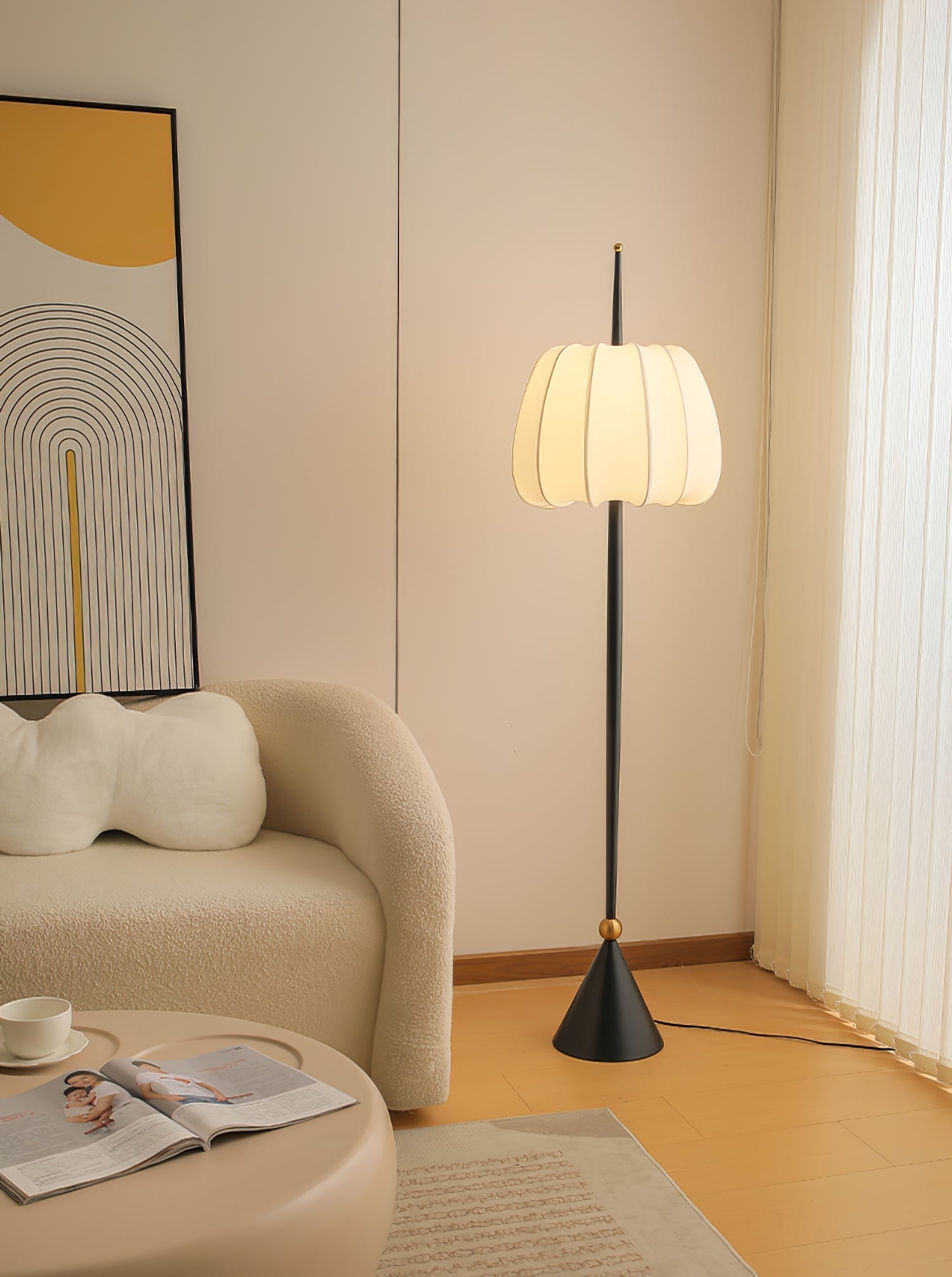 Pick Minimalist Fabric Floor Lamp