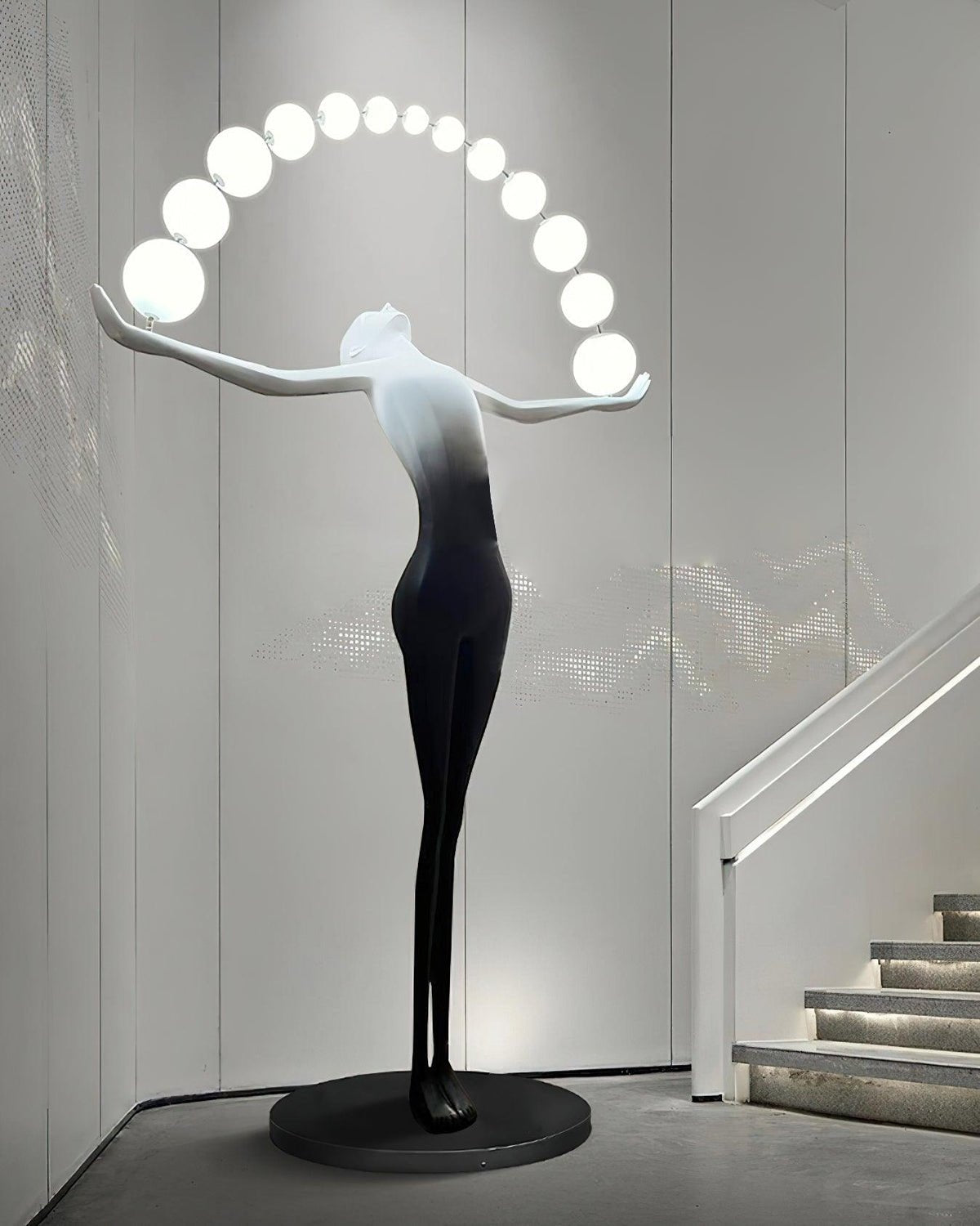 Luminara Gradient Sculptural Floor Lamp