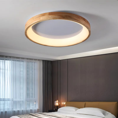 Uphae Modern Minimalist Square Wood Ceiling Light