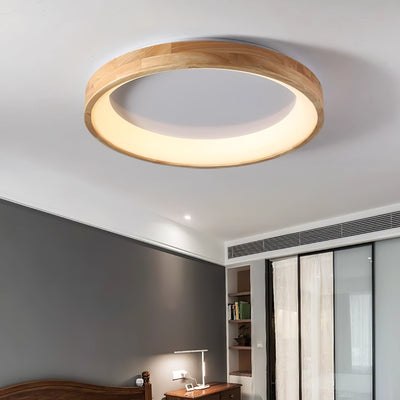 Uphae Modern Minimalist Square Wood Ceiling Light