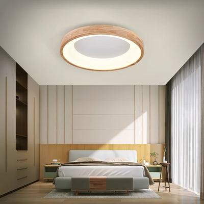 Uphae Modern Minimalist Square Wood Ceiling Light