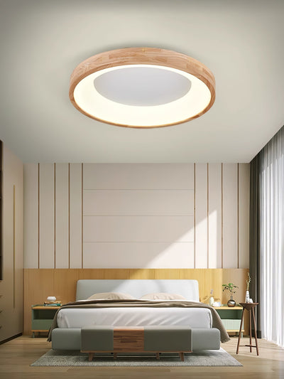Uphae Modern Minimalist Square Wood Ceiling Light