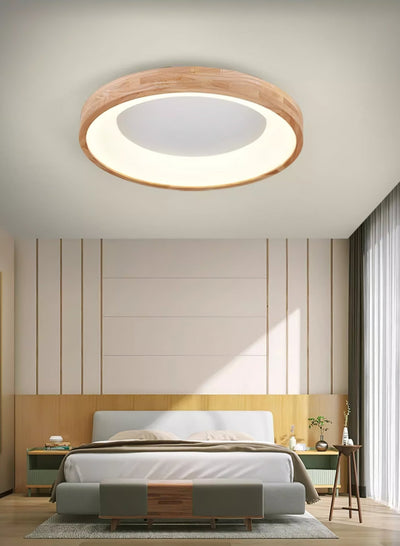 Uphae Modern Minimalist Square Wood Ceiling Light