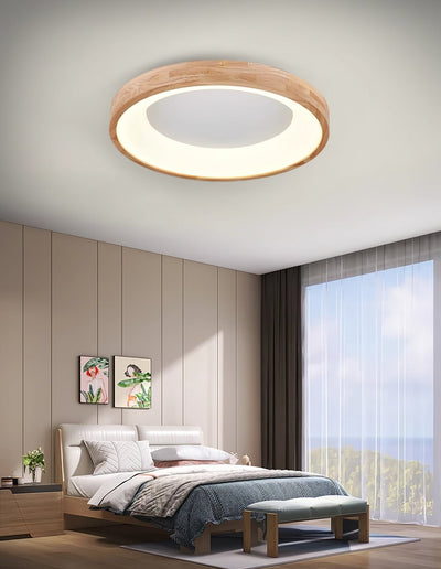 Uphae Modern Minimalist Square Wood Ceiling Light