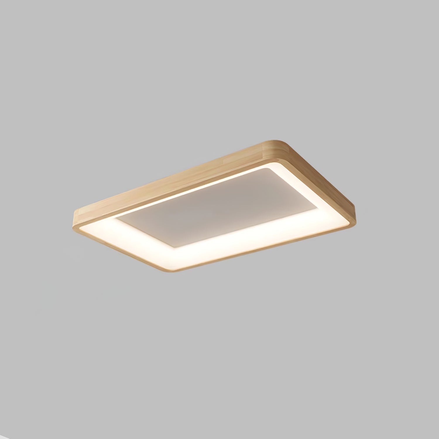 Uphae Modern Minimalist Square Wood Ceiling Light