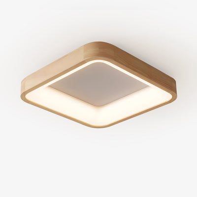 Uphae Modern Minimalist Square Wood Ceiling Light
