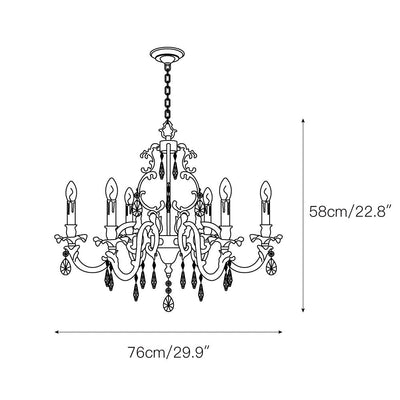 Olrinila Postmodern Luxury Brass Crystal Chandelier - Neutral Decor