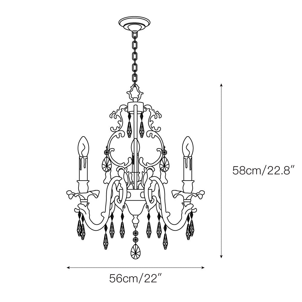 Olrinila Postmodern Luxury Brass Crystal Chandelier - Neutral Decor