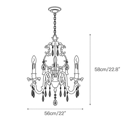 Olrinila Postmodern Luxury Brass Crystal Chandelier - Neutral Decor