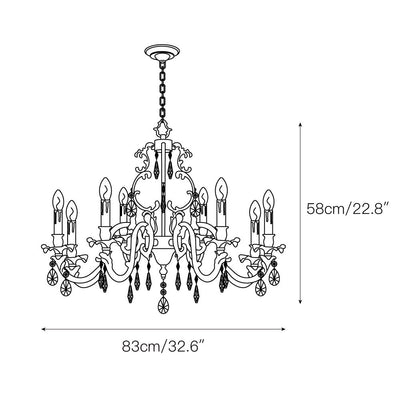 Olrinila Postmodern Luxury Brass Crystal Chandelier - Neutral Decor