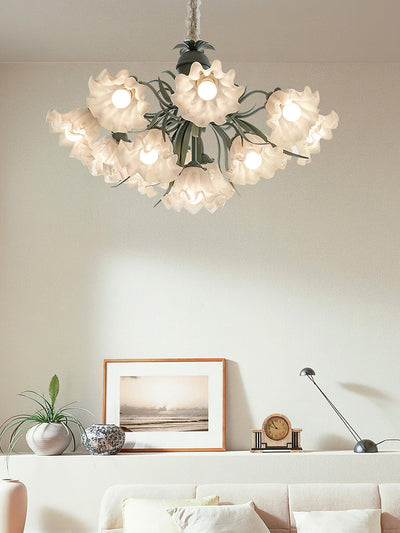 Evren Chandelier Flower with Petals and Leaves
