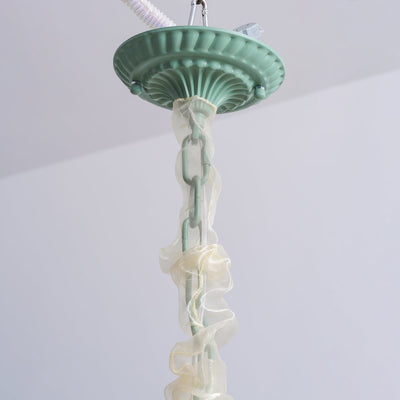 Evren Chandelier Flower with Petals and Leaves