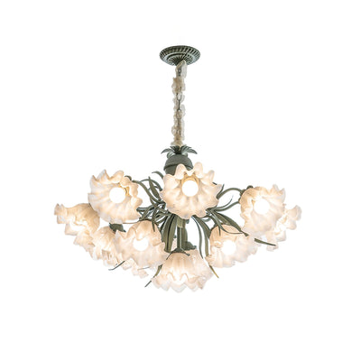 Evren Chandelier Flower with Petals and Leaves