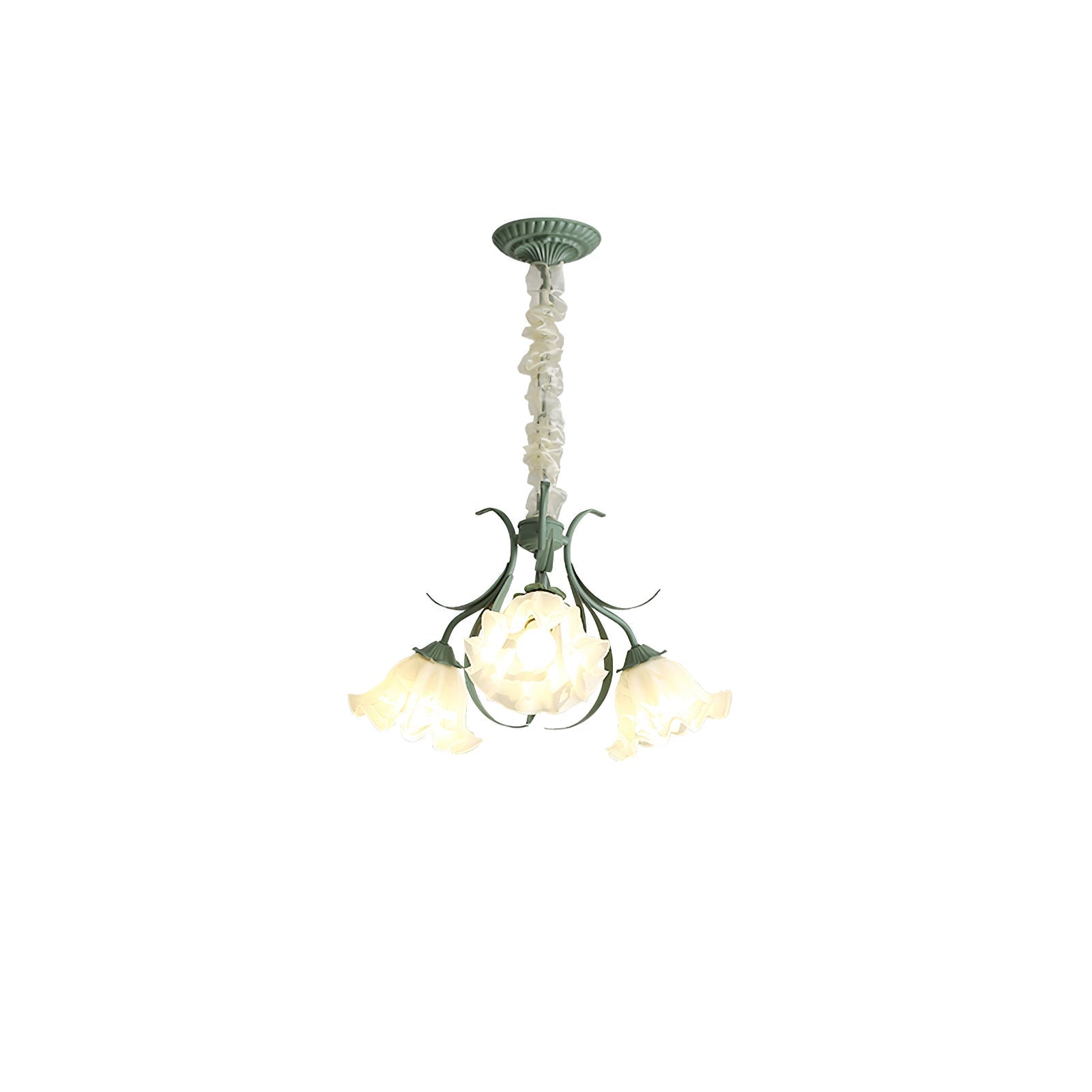 Evren Chandelier Flower with Petals and Leaves