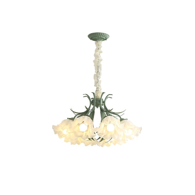 Evren Chandelier Flower with Petals and Leaves