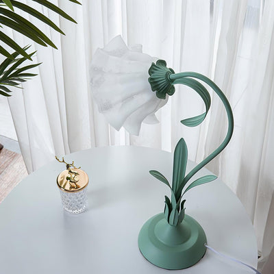 Zorien Acrylic Floral Table Lamp