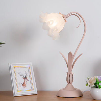Zorien Acrylic Floral Table Lamp