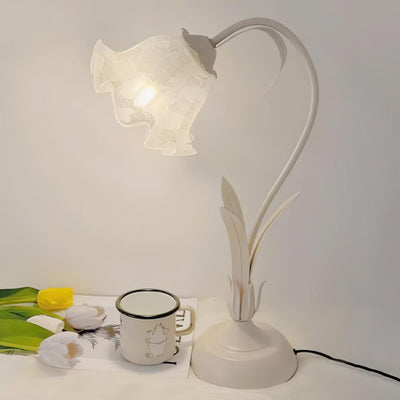 Zorien Acrylic Floral Table Lamp