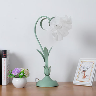 Zorien Acrylic Floral Table Lamp