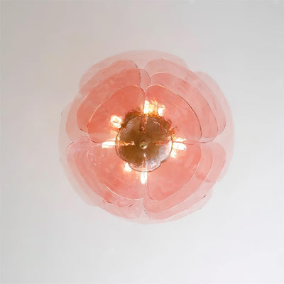 Fairwell Lotus Leaf Layered Glass Chandelier
