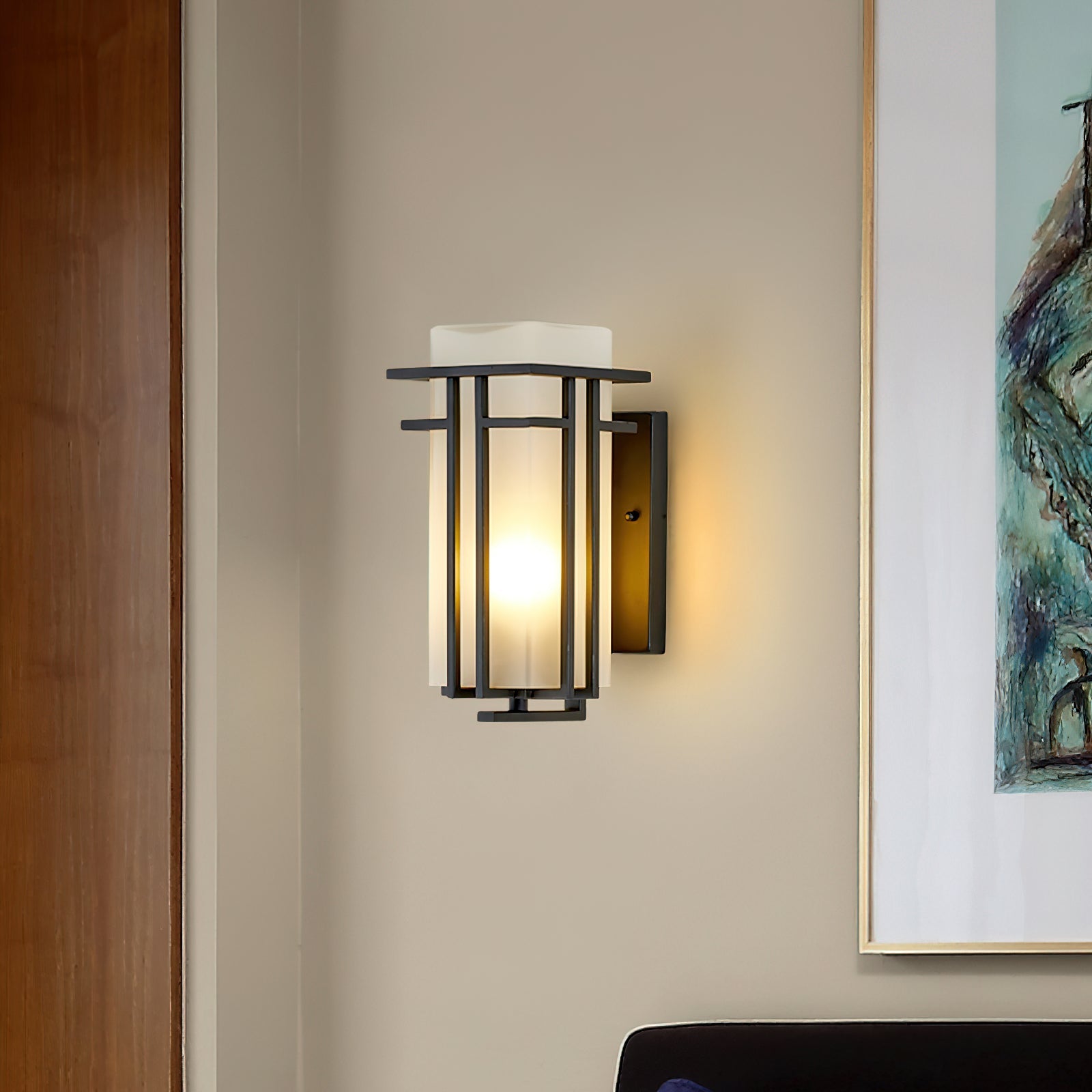 Wilen Outdoor Wall Lamp Iron Lantern Retro