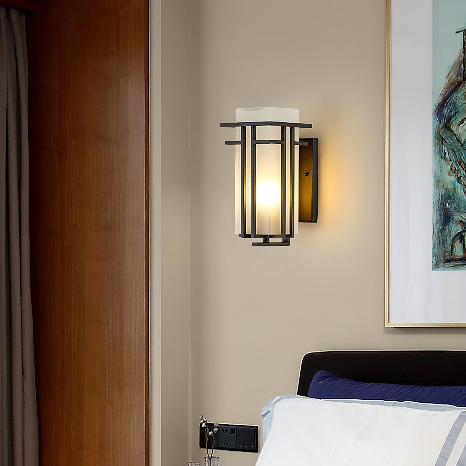 Wilen Outdoor Wall Lamp Iron Lantern Retro