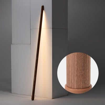 Echo Linear Modern Wood Floor Lamp