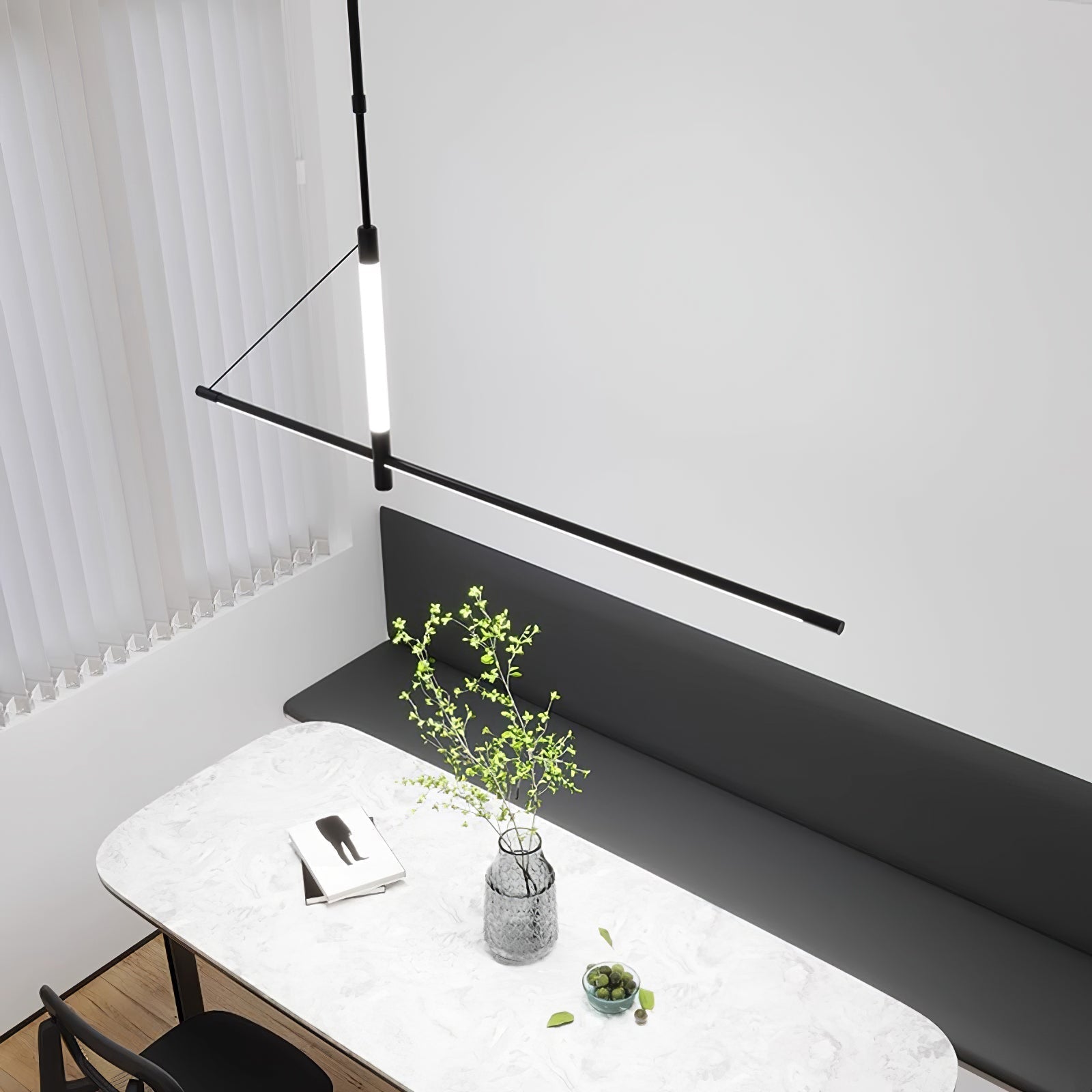 Araeyra Modern Minimalist Linear Axis Pendant Light