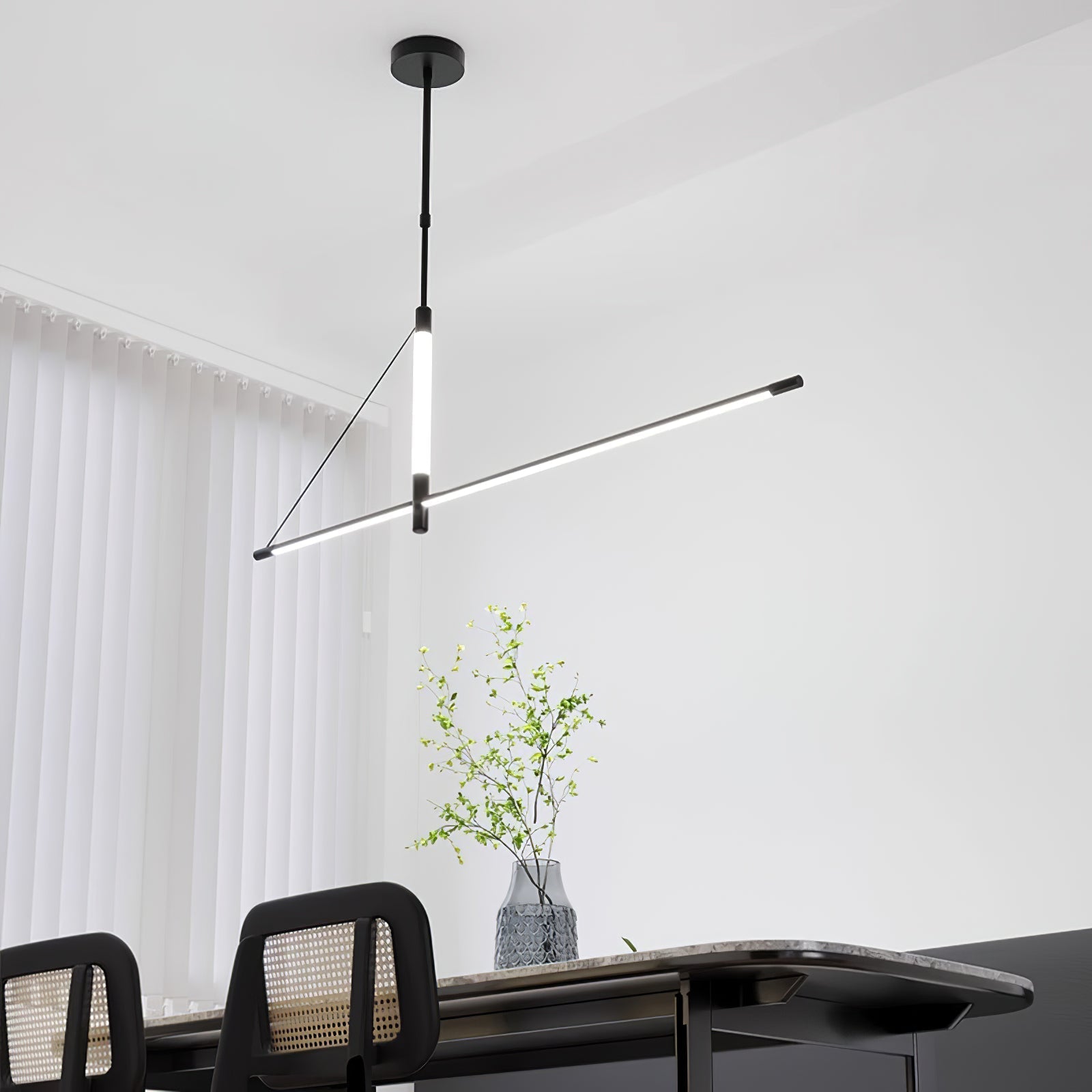 Araeyra Modern Minimalist Linear Axis Pendant Light