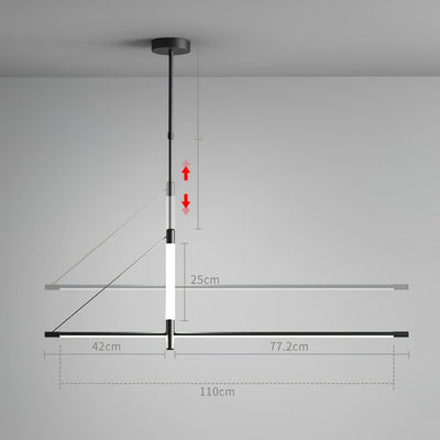 Araeyra Modern Minimalist Linear Axis Pendant Light
