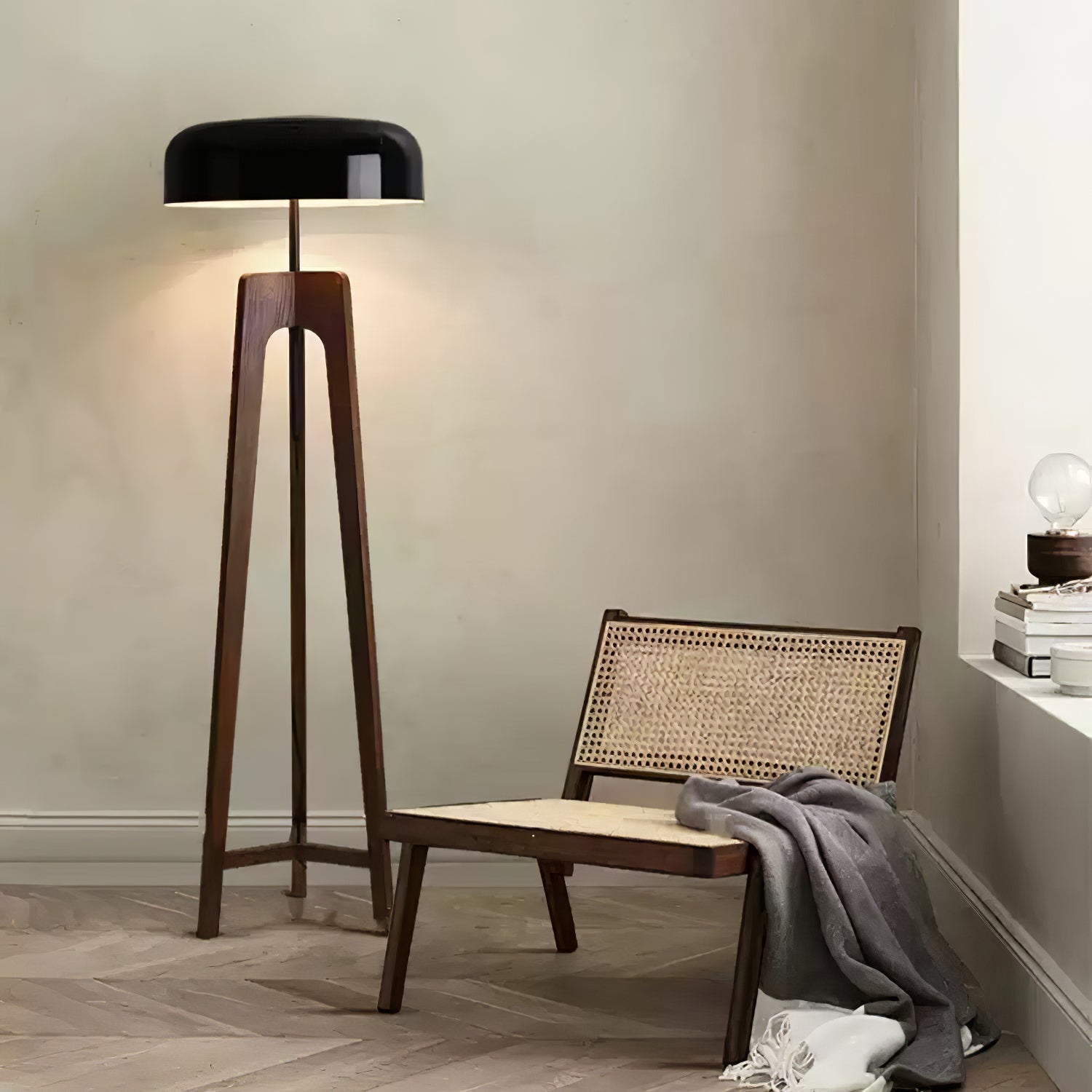 Kovain Wood Minimalist Floor Lamp