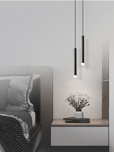 Cetheel Modern Minimalist Brass Plastic Pendant Light