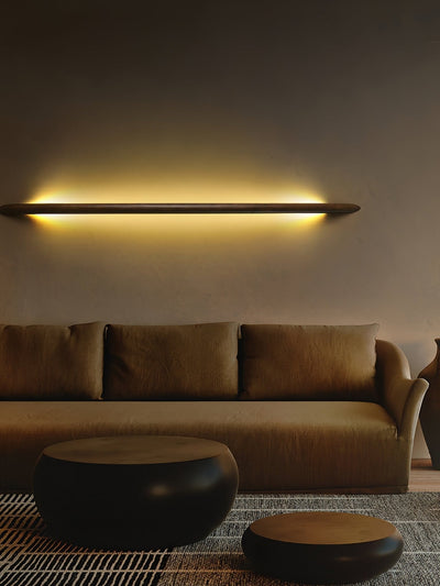 Evvinos Modern Minimalist Linear Wood Wall Light