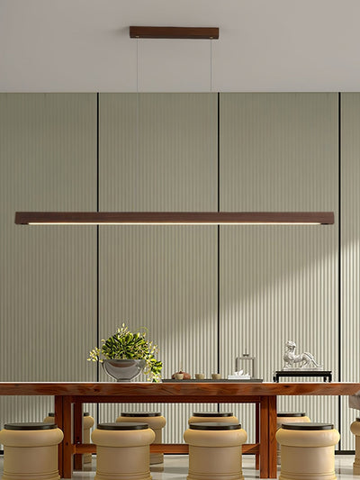 Rinalina Linear Minimalist Wood Pendant Light