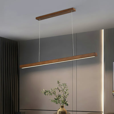 Rinalina Linear Minimalist Wood Pendant Light
