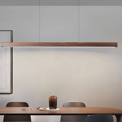Rinalina Linear Minimalist Wood Pendant Light