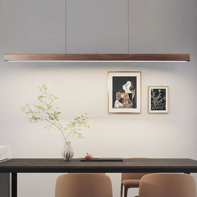 Rinalina Linear Minimalist Wood Pendant Light