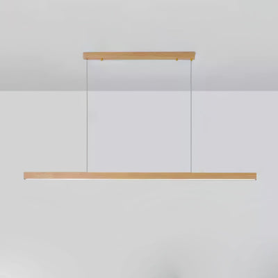 Rinalina Linear Minimalist Wood Pendant Light