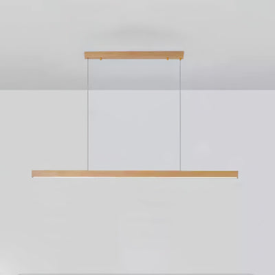 Rinalina Linear Minimalist Wood Pendant Light