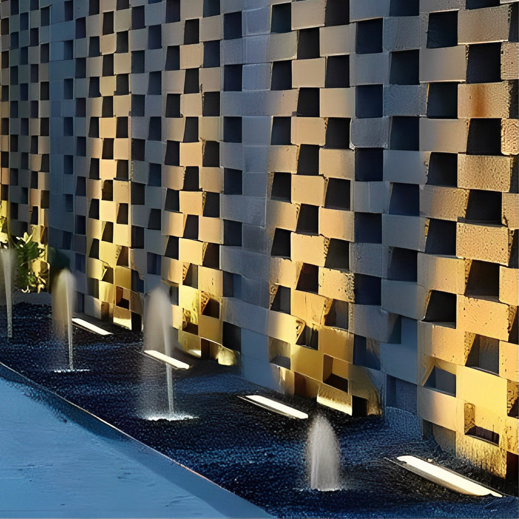 Marvin Rectangular Aluminum Outdoor Wall Washer Lights