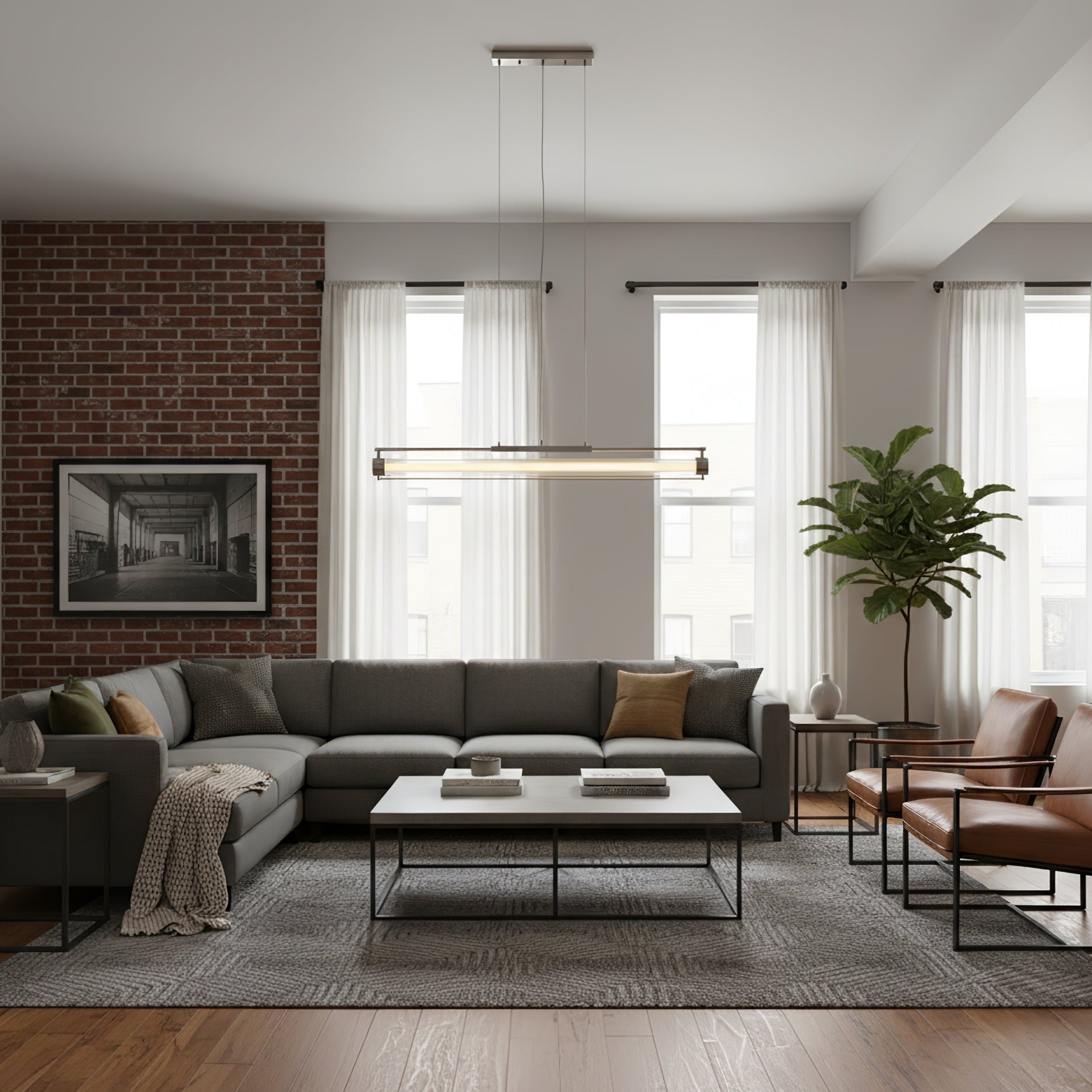 Terienette Linear Tube Linear Pendant