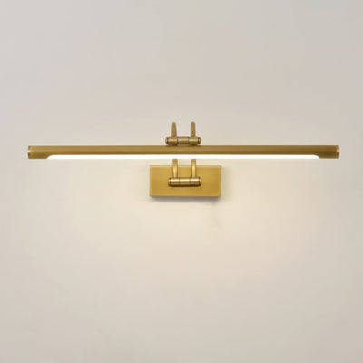 Solarielle Linear Vanity Brass Wall Light