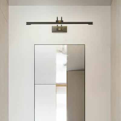 Solarielle Linear Vanity Brass Wall Light
