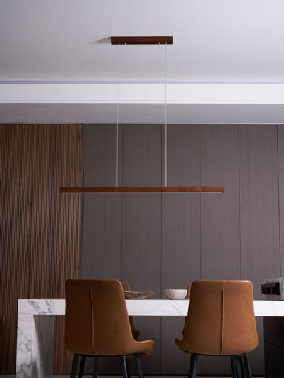 Rinalina Linear Minimalist Wood Pendant Light
