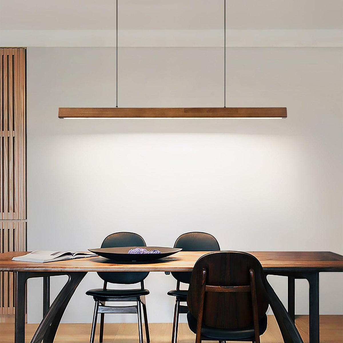 Calderwood Linear Wooden Pendant Light
