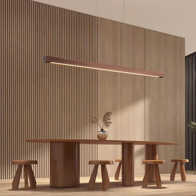 Calderwood Linear Wooden Pendant Light