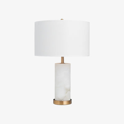 Zosilis Cylindrical Alabaster Table Lamp