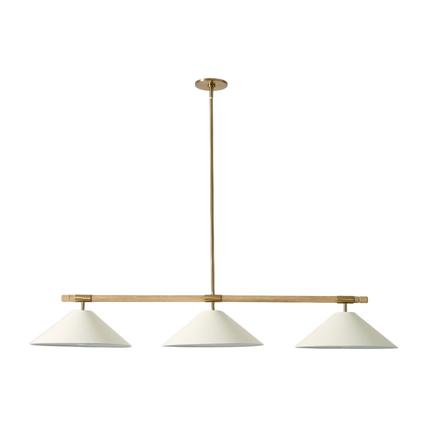 Linen Cone Linear Chandelier